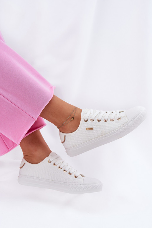 Auduma sieviešu puszābaki Big Star RR274766 baltas krāsas