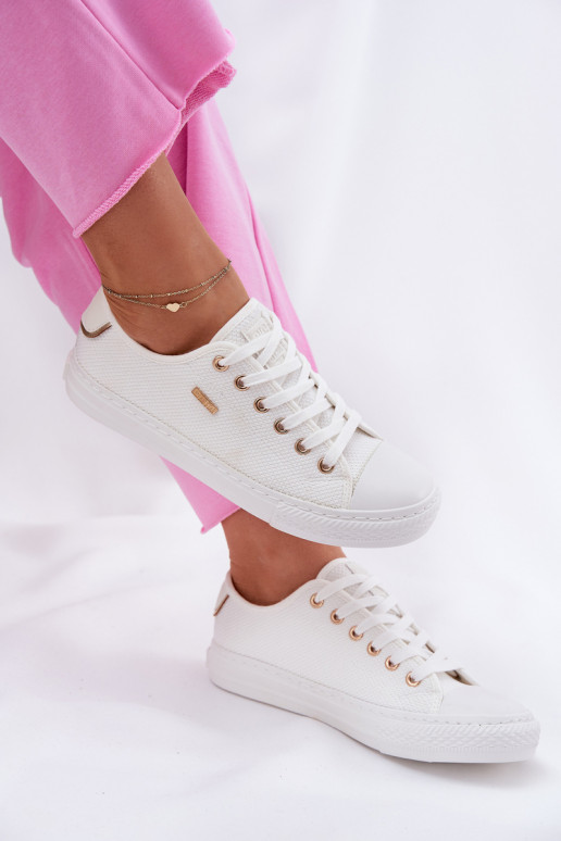 Auduma sieviešu puszābaki Big Star RR274766 baltas krāsas