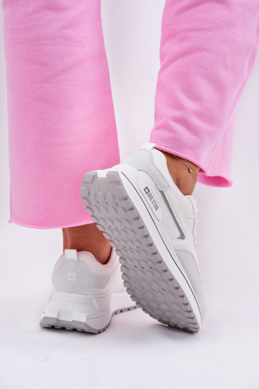 Sneakers modeļa apavi Sieviešu Big Star RR274A213 HI-POLY SYSTEM baltas krāsas