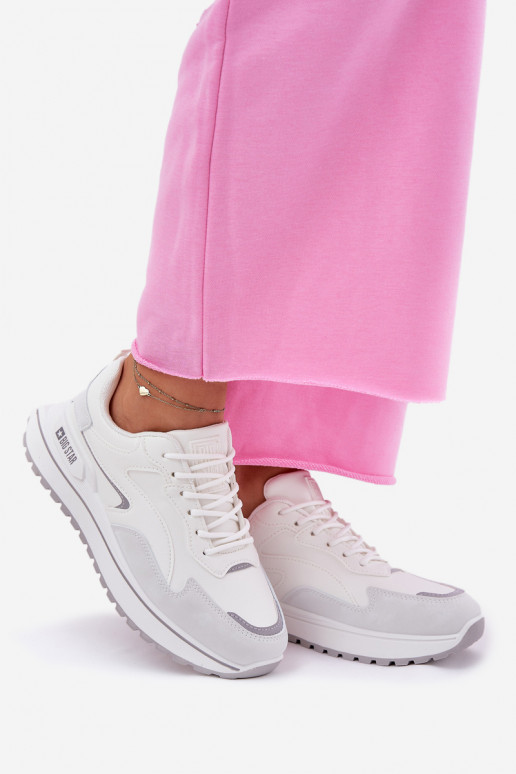 Sneakers modeļa apavi Sieviešu Big Star RR274A213 HI-POLY SYSTEM baltas krāsas