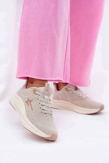 sporta apavi Sneakers modeļa apavi Sieviešu Big Star RR274A145 HI-POLY SYSTEM smilšu krāsas 2