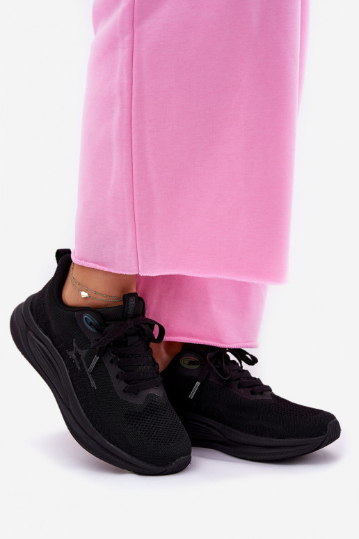 sporta apavi Sneakers modeļa apavi Sieviešu Big Star RR274A144 HI-POLY SYSTEM melnas krāsas