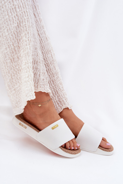 sieviešu čības Big Star RR274A103 baltas krāsas