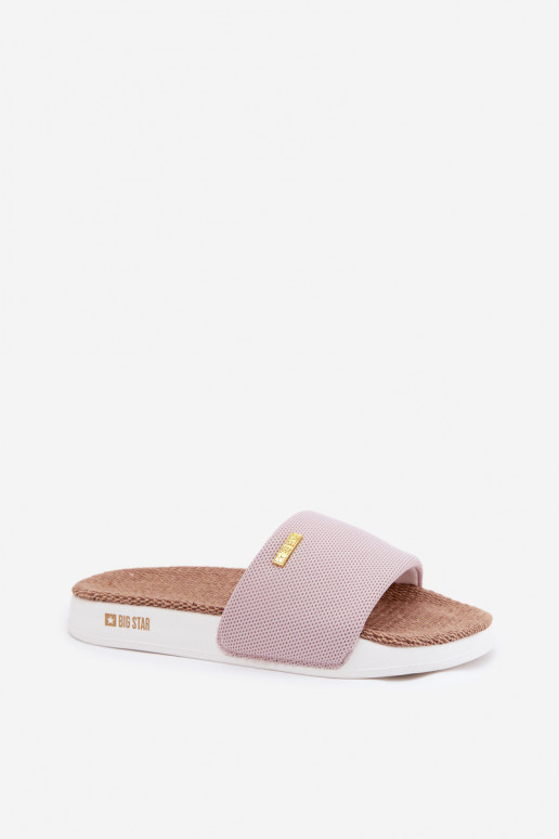 sieviešu čības Big Star RR274A105 Gaiši sārtas krāsas sieviešu čības Big Star RR274A105 Gaiši sārtas krāsas