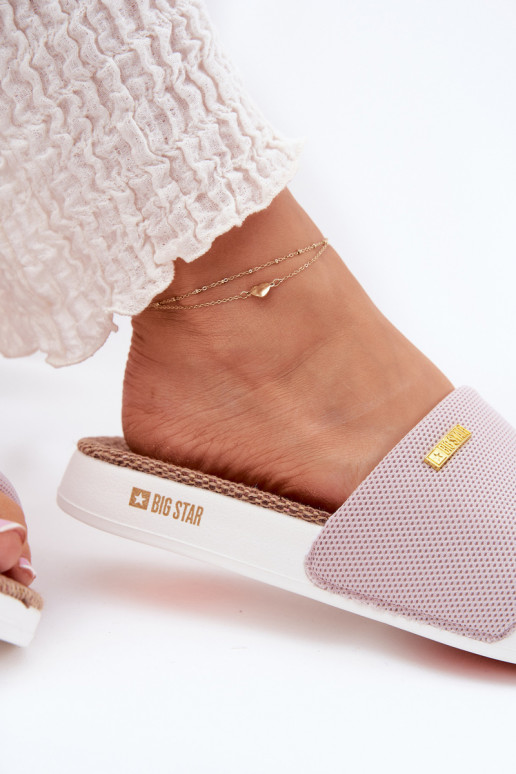 sieviešu čības Big Star RR274A105 Gaiši sārtas krāsas sieviešu čības Big Star RR274A105 Gaiši sārtas krāsas