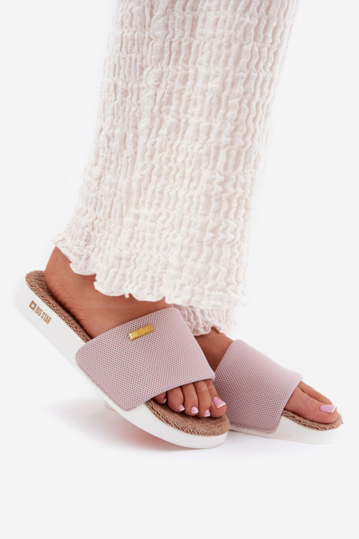 sieviešu čības Big Star RR274A105 Gaiši sārtas krāsas sieviešu čības Big Star RR274A105 Gaiši sārtas krāsas