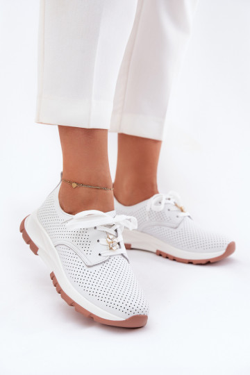 Āda apavi Sieviešu Z Przypinką Artiker 54C1810 baltas krāsas