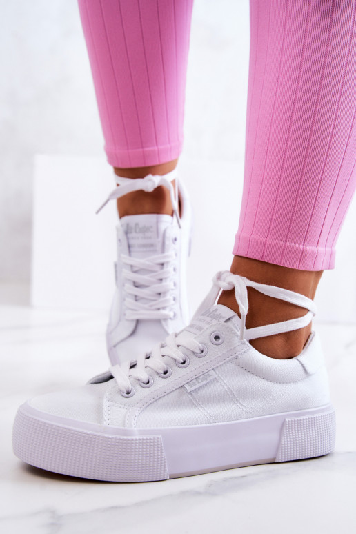 Sporta apavi ar platformu Lee Cooper LCIN-22-31-0884L baltas krāsas