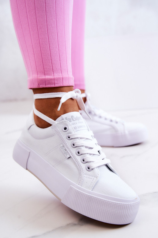 Sporta apavi ar platformu Lee Cooper LCIN-22-31-0884L baltas krāsas