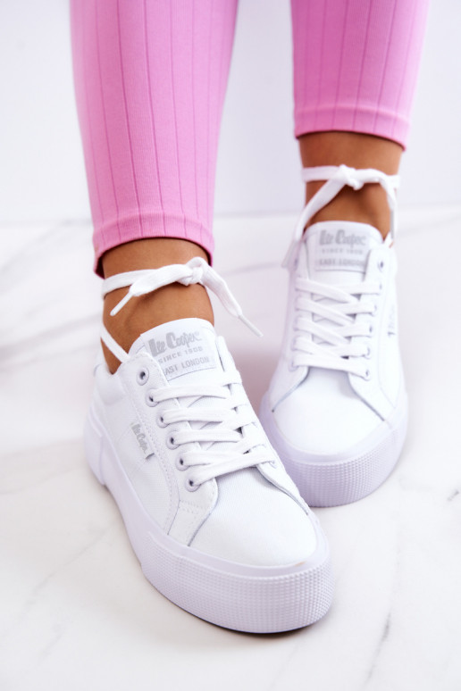 Sporta apavi ar platformu Lee Cooper LCIN-22-31-0884L baltas krāsas