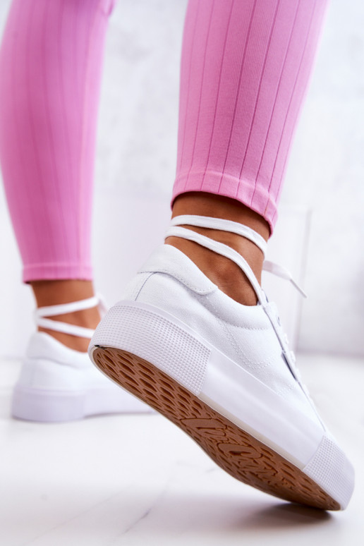 Sporta apavi ar platformu Lee Cooper LCIN-22-31-0884L baltas krāsas