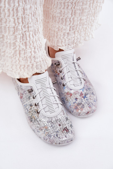 apavi Sieviešu Izgatavota no dabīgas ādas Rakstaina Artiker 56C2688 baltas krāsas