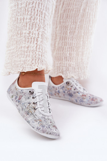 apavi Sieviešu Izgatavota no dabīgas ādas Rakstaina Artiker 56C2688 baltas krāsas 2