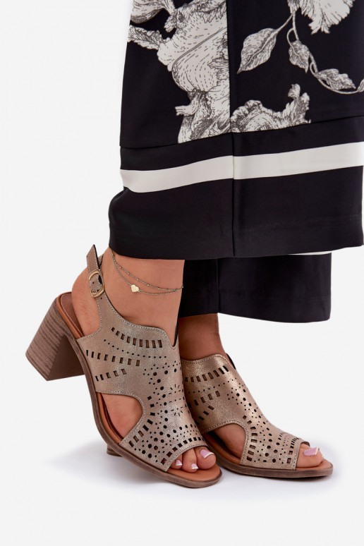 Ažūrs Sieviešu basenes Zelta krāsas Tosine