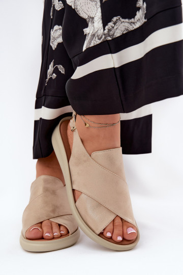 Sieviešu basenes no eko ādas Zelta krāsas Tosmelia