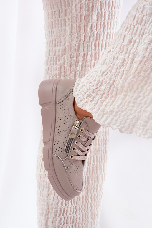 Āda sporta apavi Sneakers modeļa apavi ar platformu ar rāvējslēdzējiem Vinceza 88019 smilšu krāsas Āda sporta apavi Sneakers modeļa apavi ar platformu ar rāvējslēdzējiem Vinceza 88019 smilšu krāsas