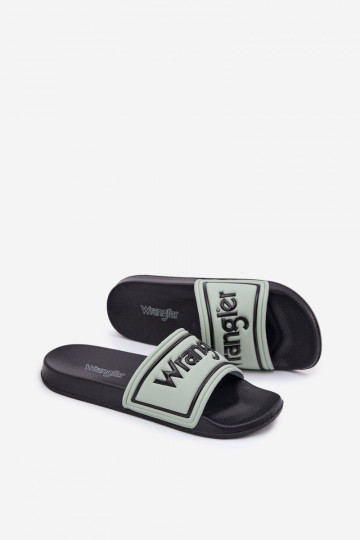 Wrangler Averell Slider Men Loin 20251042.52D vīriešu gaiši zaļas čības