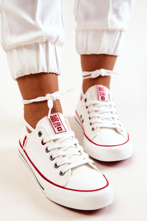 Sieviešu Auduma brīvā laika apavi BIG STAR JJ274123 baltas krāsas