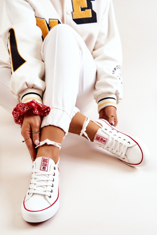 Sieviešu Auduma brīvā laika apavi BIG STAR JJ274123 baltas krāsas