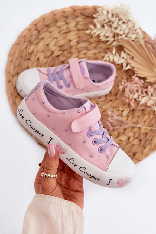 brīvā laika apavi Bērnu Lee Cooper LCIN-24-02-2160 Rozā krāsas