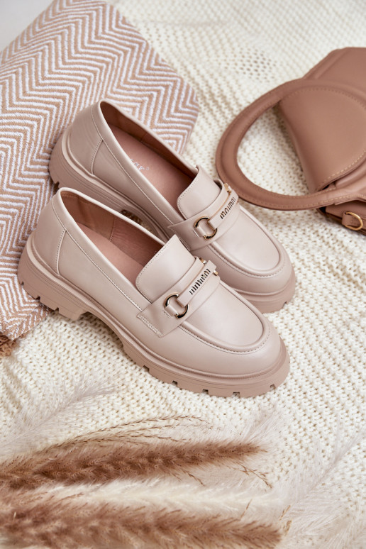 Smilšu krāsas klasiskā stila sieviešu...