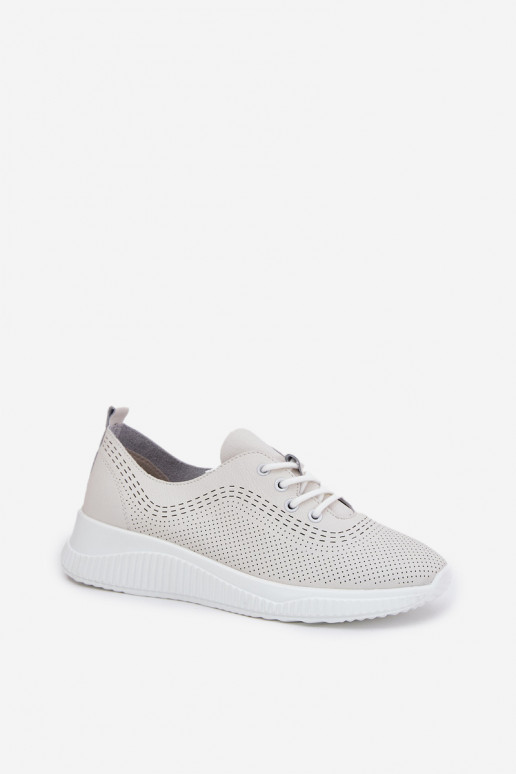 Āda sporta apavi Sieviešu Vinceza 41472 baltas krāsas Āda sporta apavi Sieviešu Vinceza 41472 baltas krāsas