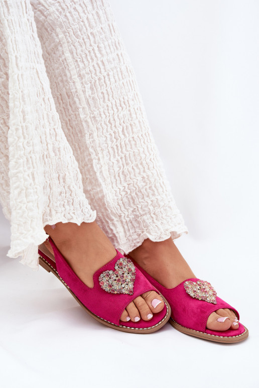 Sieviešu basenes Ar greznu Heartsm S.Barski KV27-018 rozā krāsas