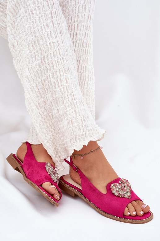 Sieviešu basenes Ar greznu Heartsm S.Barski KV27-018 rozā krāsas