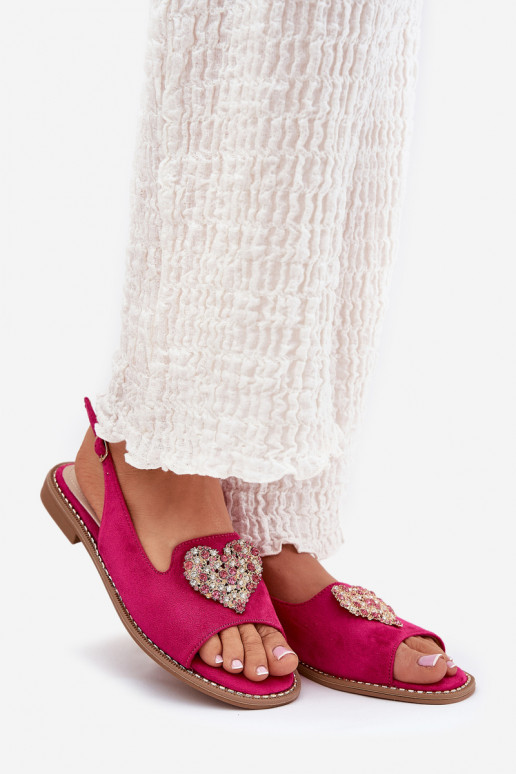 Sieviešu basenes Ar greznu Heartsm S.Barski KV27-018 rozā krāsas