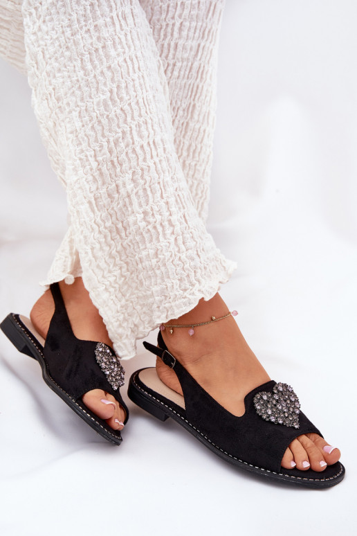 Sieviešu basenes Ar greznu Heartsm S.Barski KV27-018 melnas krāsas Sieviešu basenes Ar greznu Heartsm S.Barski KV27-018 melnas krāsas