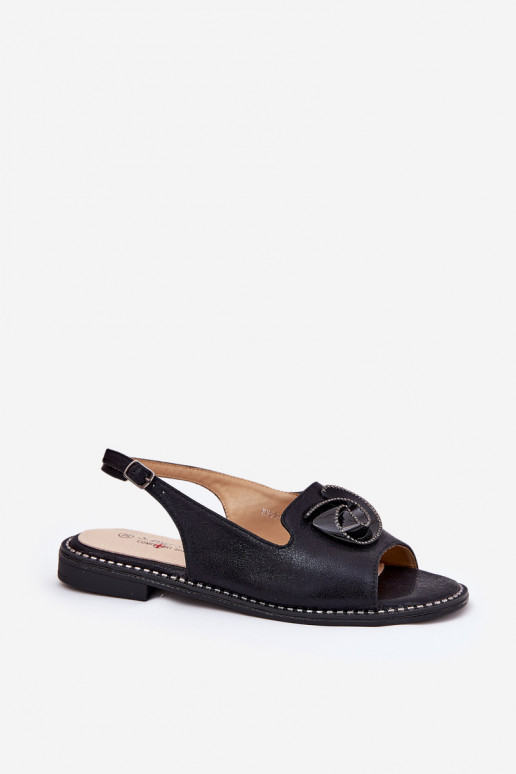 Spīdīgi Sieviešu basenes ar ornamentiem S.Barski KV51-006 melnas krāsas Spīdīgi Sieviešu basenes ar ornamentiem S.Barski KV51-006 melnas krāsas