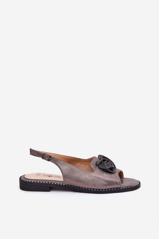 Spīdīgi Sieviešu basenes ar ornamentiem S.Barski KV51-006 Pelēkas krāsas Spīdīgi Sieviešu basenes ar ornamentiem S.Barski KV51-006 Pelēkas krāsas