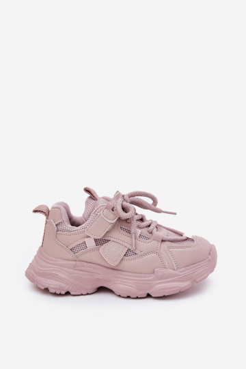 Sneakers modeļa apavi Bērnu apavi ar platformu Rozā krāsas Hanomess 2