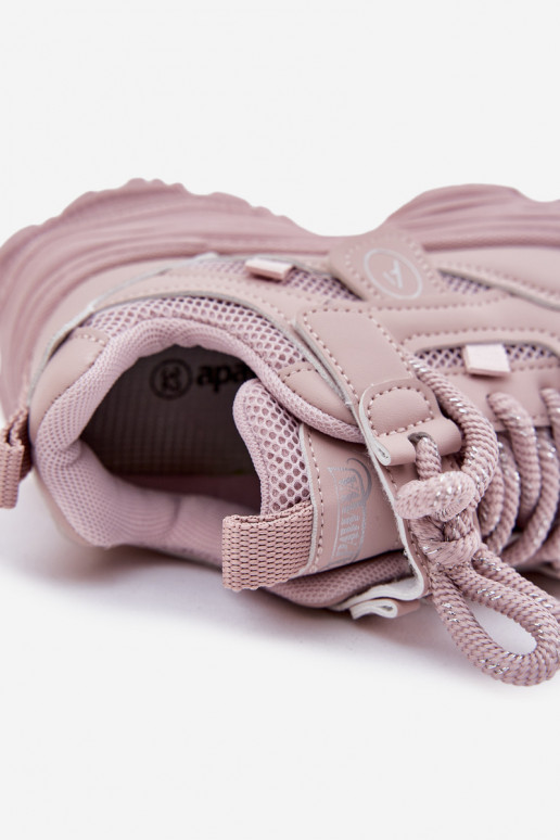 Sneakers modeļa apavi Bērnu apavi ar platformu Rozā krāsas Hanomess