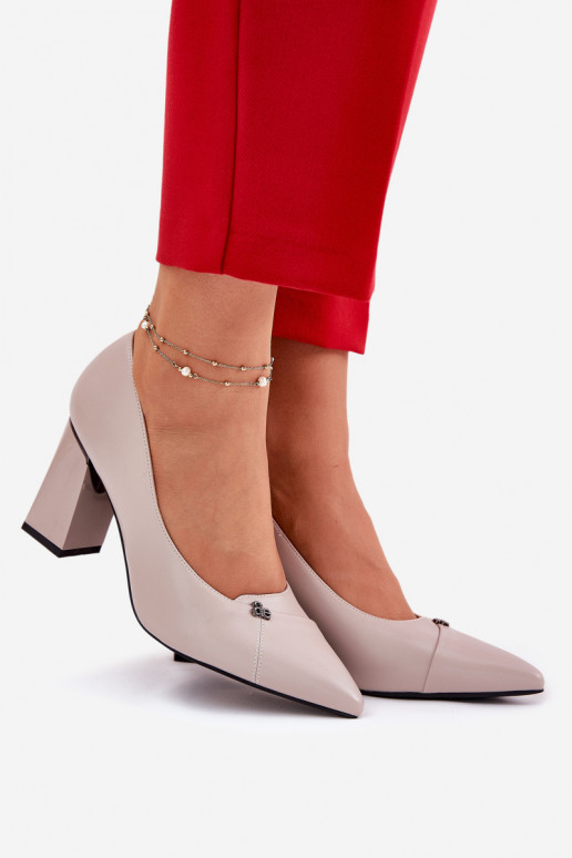 Kurpes ar papēdi Eleganta stila Vinceza 62224 Pelēkas krāsas Kurpes ar papēdi Eleganta stila Vinceza 62224 Pelēkas krāsas