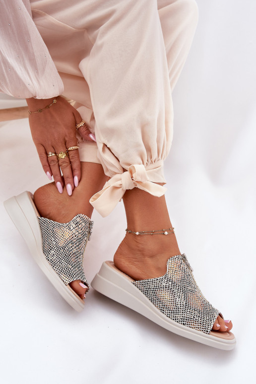 sieviešu čības Uz Ķīļa ar rāvējslēdzējiem Dzīvnieku raksts smilšu krāsas Irriva sieviešu čības Uz Ķīļa ar rāvējslēdzējiem Dzīvnieku raksts smilšu krāsas Irriva