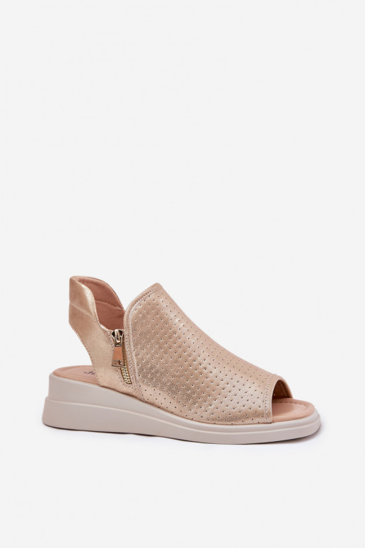 Sieviešu basenes Uz Ķīļa Zelta krāsas Mevinette