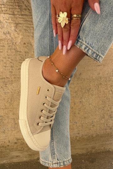 Auduma sieviešu puszābaki Big Star RR274767 smilšu krāsas