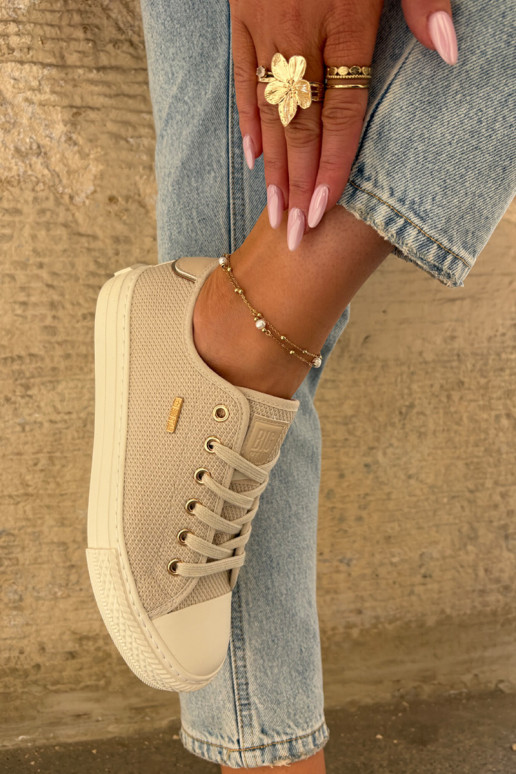 Auduma sieviešu puszābaki Big Star RR274767 smilšu krāsas