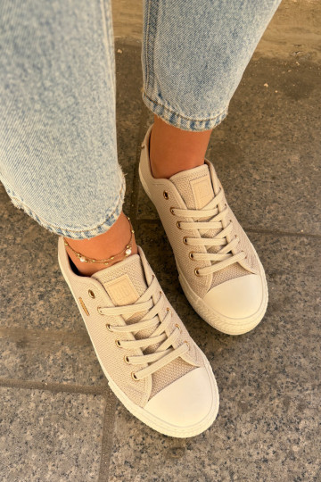 Auduma sieviešu puszābaki Big Star RR274767 smilšu krāsas 2