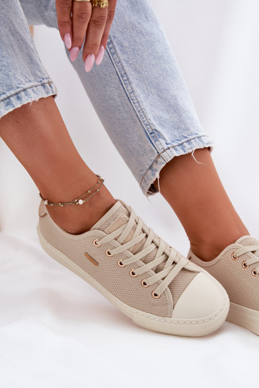 Auduma sieviešu puszābaki Big Star RR274767 smilšu krāsas