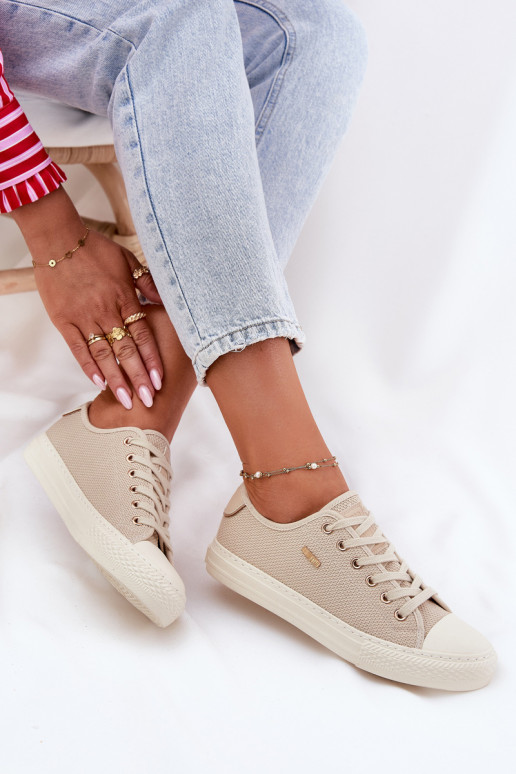 Auduma sieviešu puszābaki Big Star RR274767 smilšu krāsas