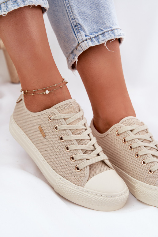 Auduma sieviešu puszābaki Big Star RR274767 smilšu krāsas