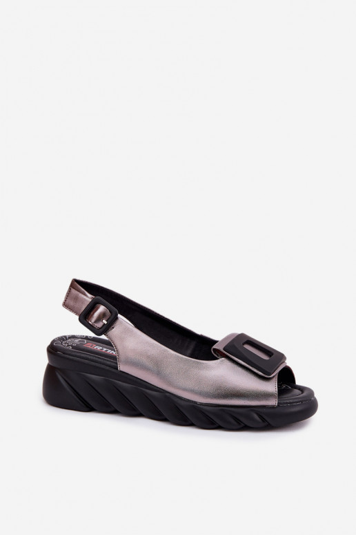 Sieviešu basenes Sieviešu Uz Ķīļa ar dekorāciju Artiker 56C2158 pelēkas krāsas