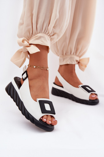 Sieviešu basenes Sieviešu Uz Ķīļa ar dekorāciju Artiker 56C2157 baltas krāsas 2