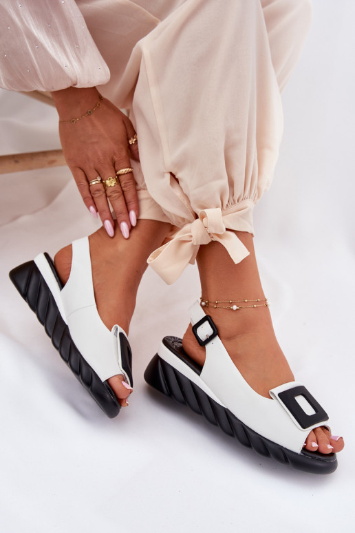 Sieviešu basenes Sieviešu Uz Ķīļa ar dekorāciju Artiker 56C2157 baltas krāsas