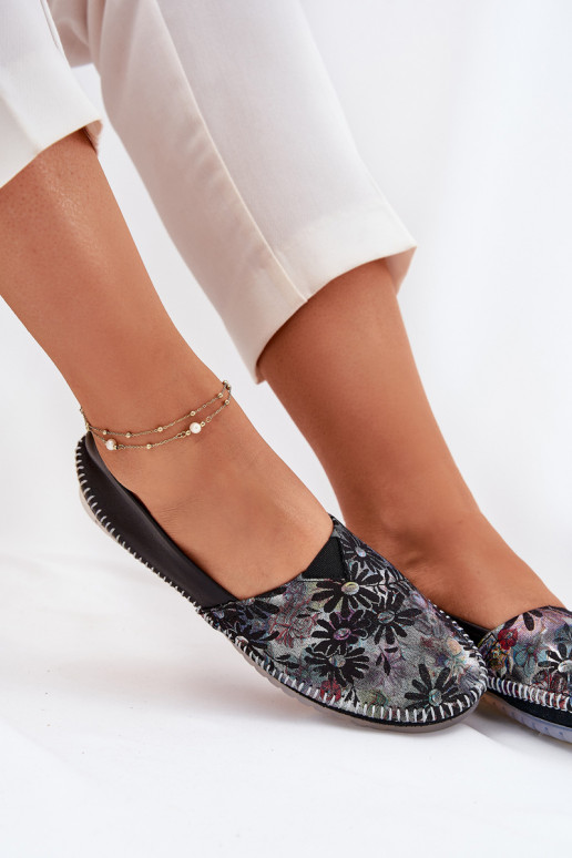 Balerīnas ar rakstiem Tā irciejka T1930-39 melnas krāsas Balerīnas ar rakstiem Tā irciejka T1930-39 melnas krāsas