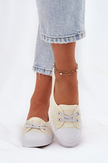 Sporta apavi sieviešu puszābaki Z Haftem Lee Cooper LCIN-25-31-3445L smilšu krāsas 2