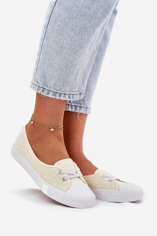 Sporta apavi sieviešu puszābaki Z Haftem Lee Cooper LCIN-25-31-3445L smilšu krāsas