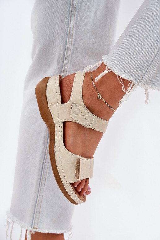 Ērtas sieviešu basenes ar lipīgām aizdarēm Zelta krāsas Iphiope